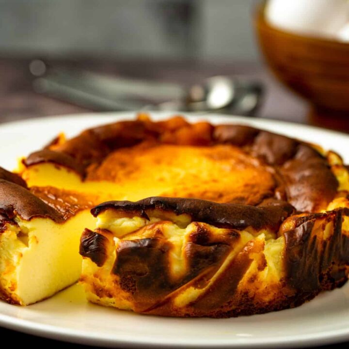 Keto Pumpkin Basque Burnt Cheesecake (Gluten-Free) 