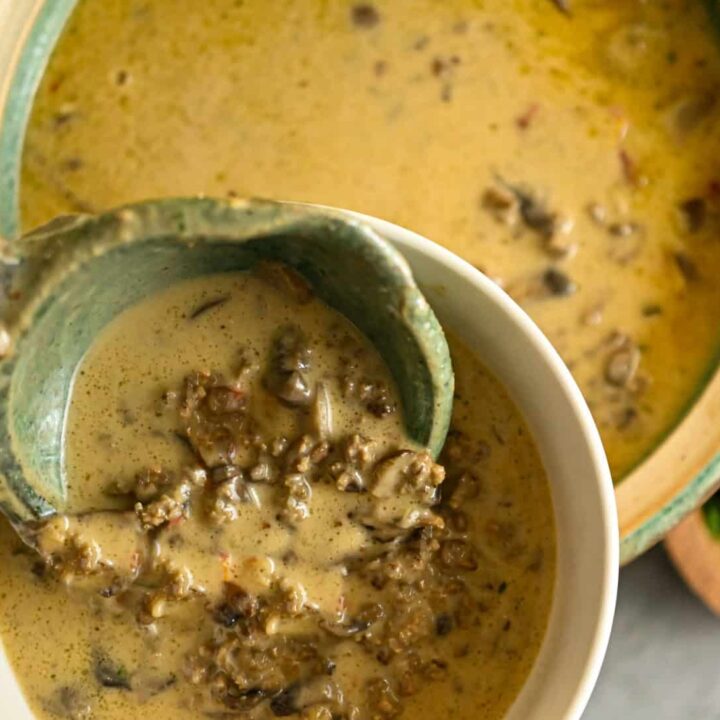Carnivore Cheeseburger Soup (Gluten-Free) 