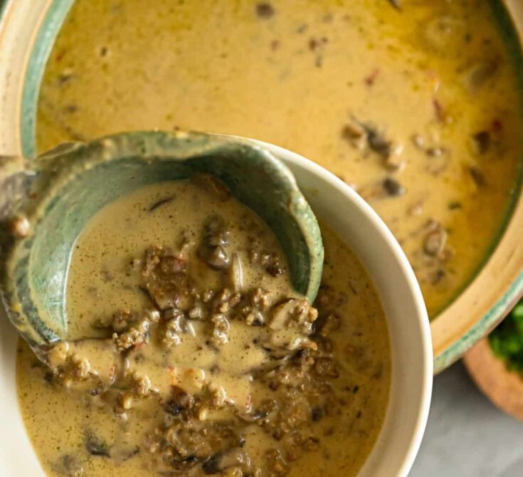 Carnivore Cheeseburger Soup (Gluten-Free) 