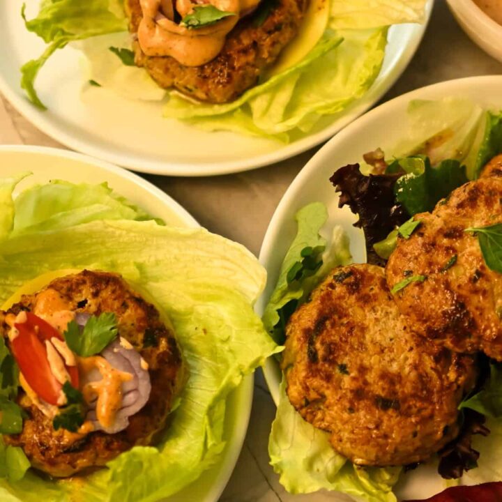 keto pork burgers
