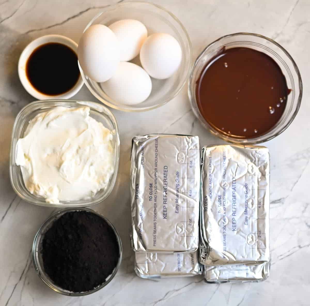 Ingredients Needed (Low-Carb Mocha Cheesecake)