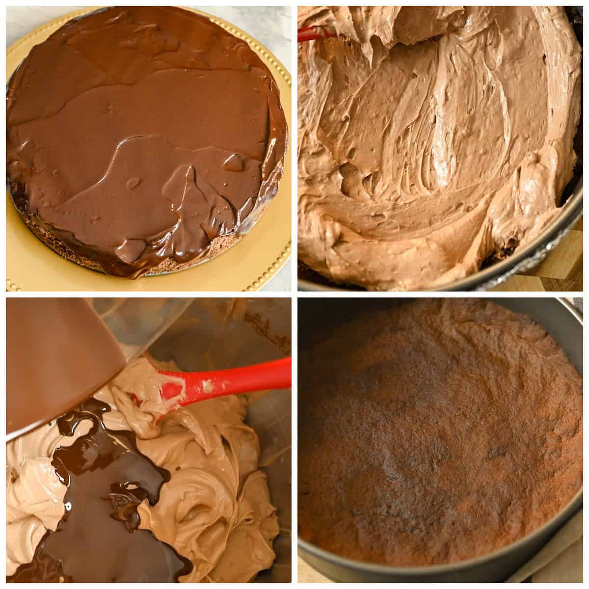 Keto mocha cheesecake process pictures