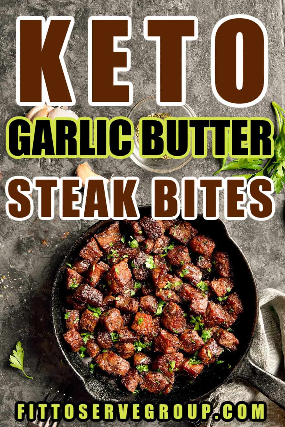 Easiest Keto Garlic Butter Steak Bites