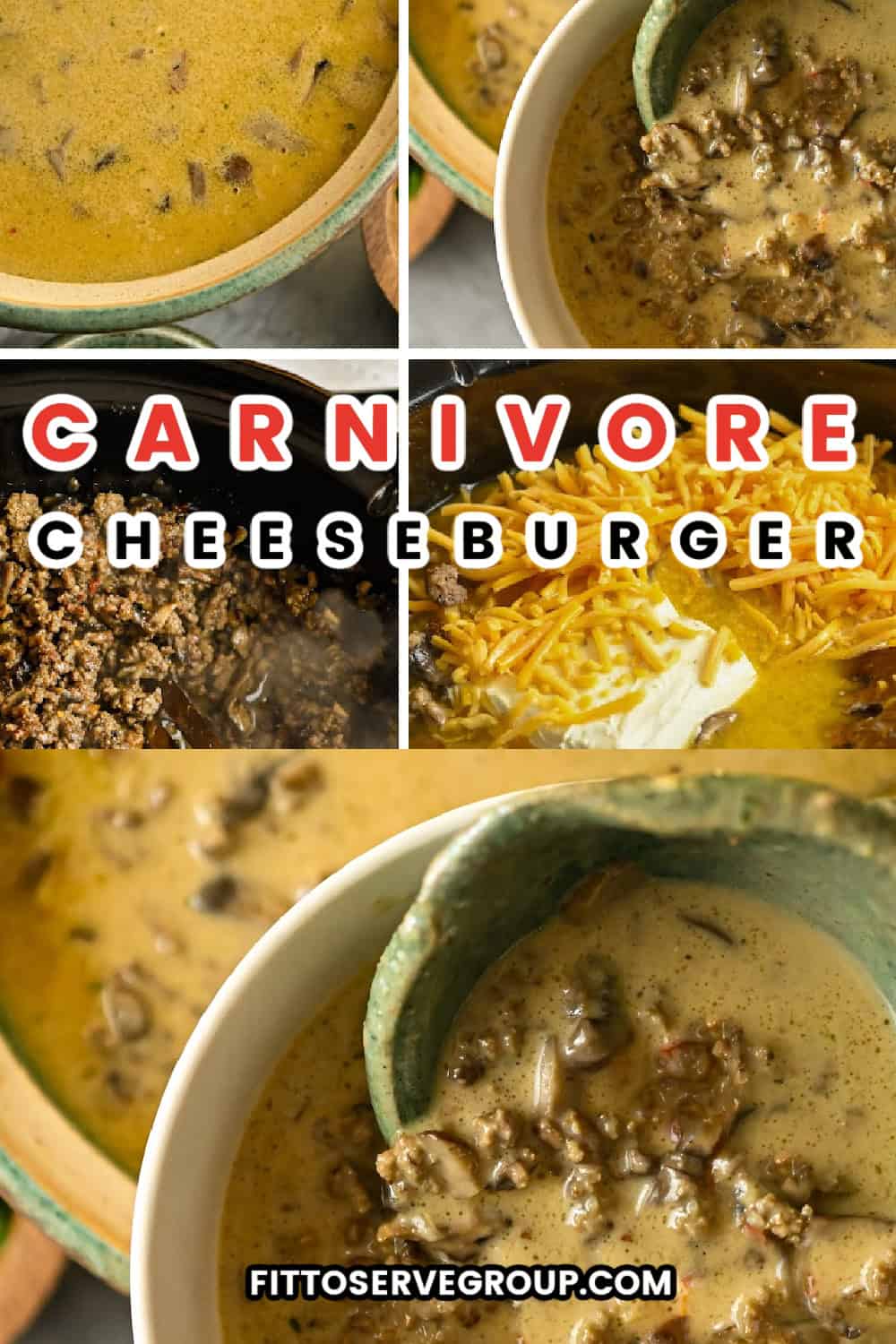 Easy Carnivore Cheeseburger Soup
