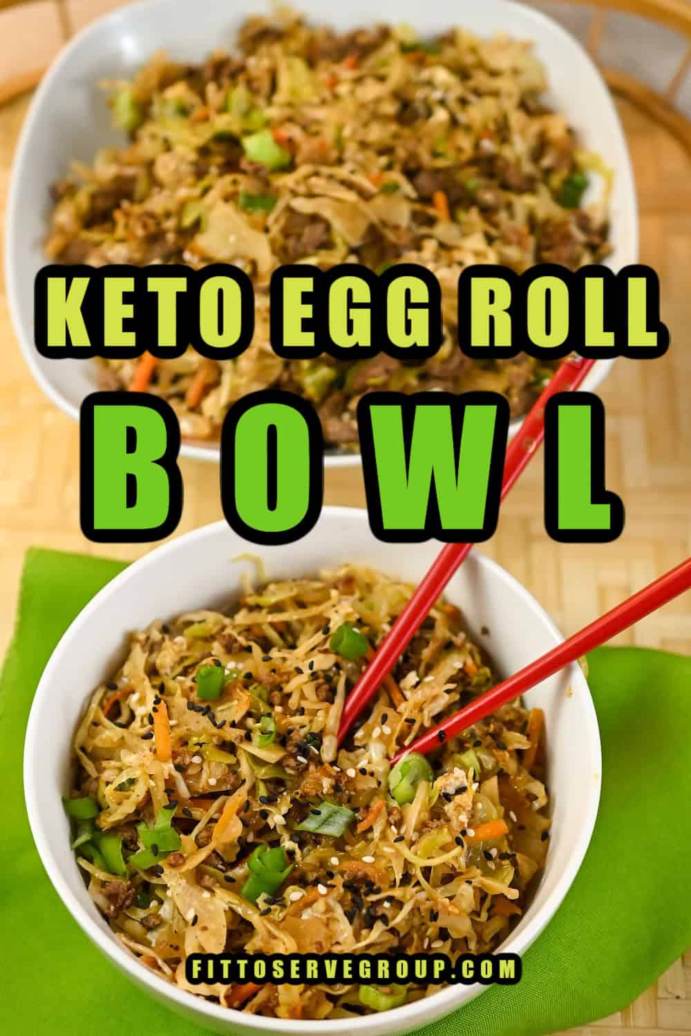 Easy Keto Egg Roll Bowl