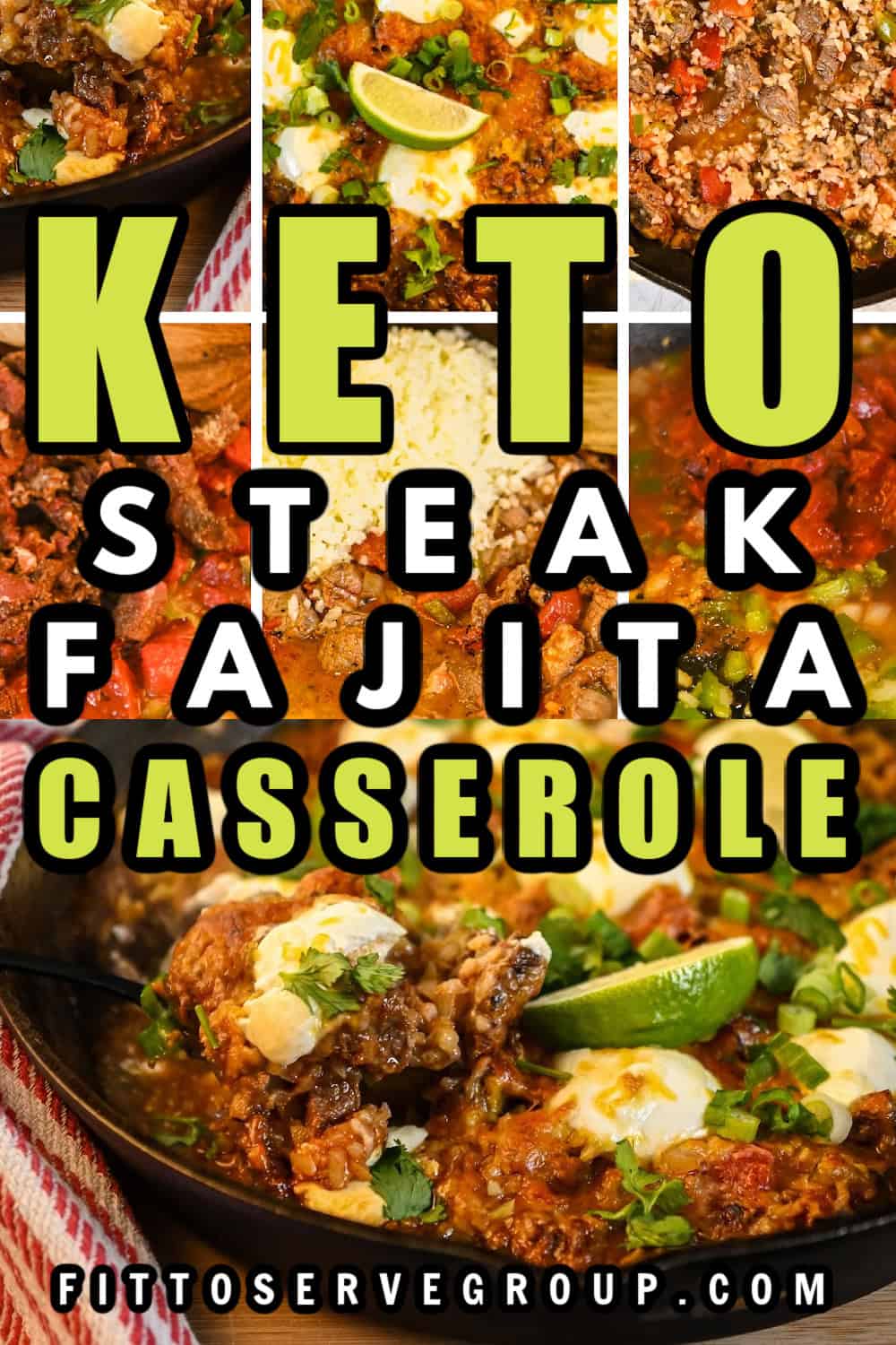 Easy Keto-Friendly Steak Fajita Casserole