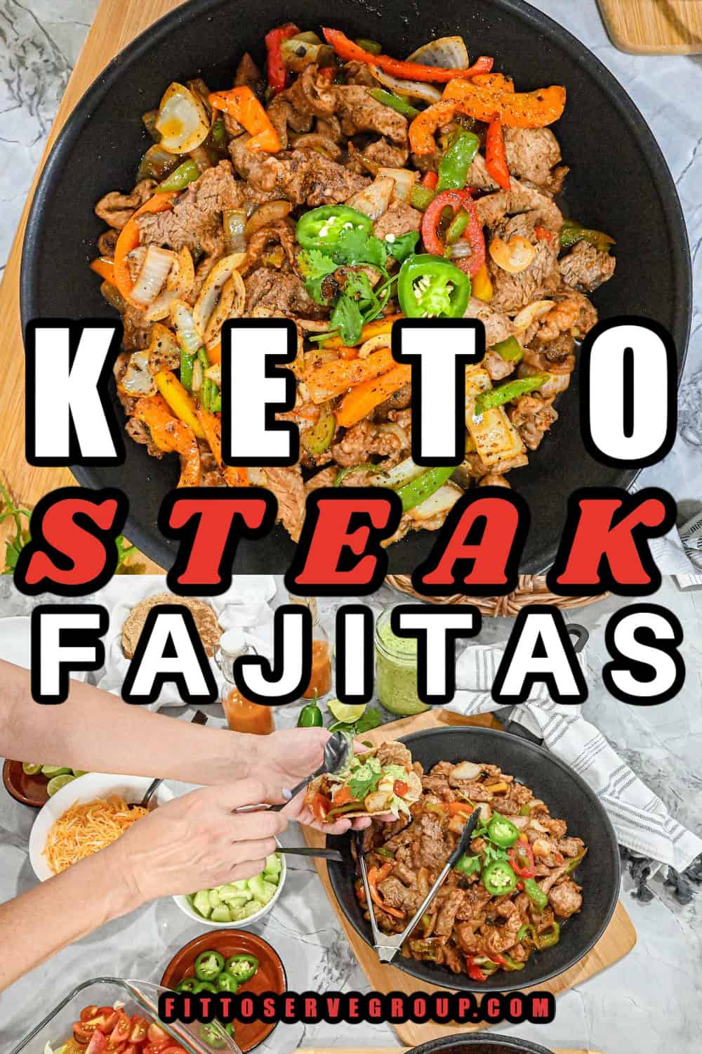 Easy Keto Steak Fajitas
