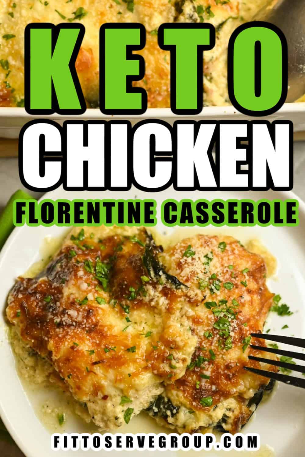 Keto Chicken Florentine Casserole, 30-Minute Meal