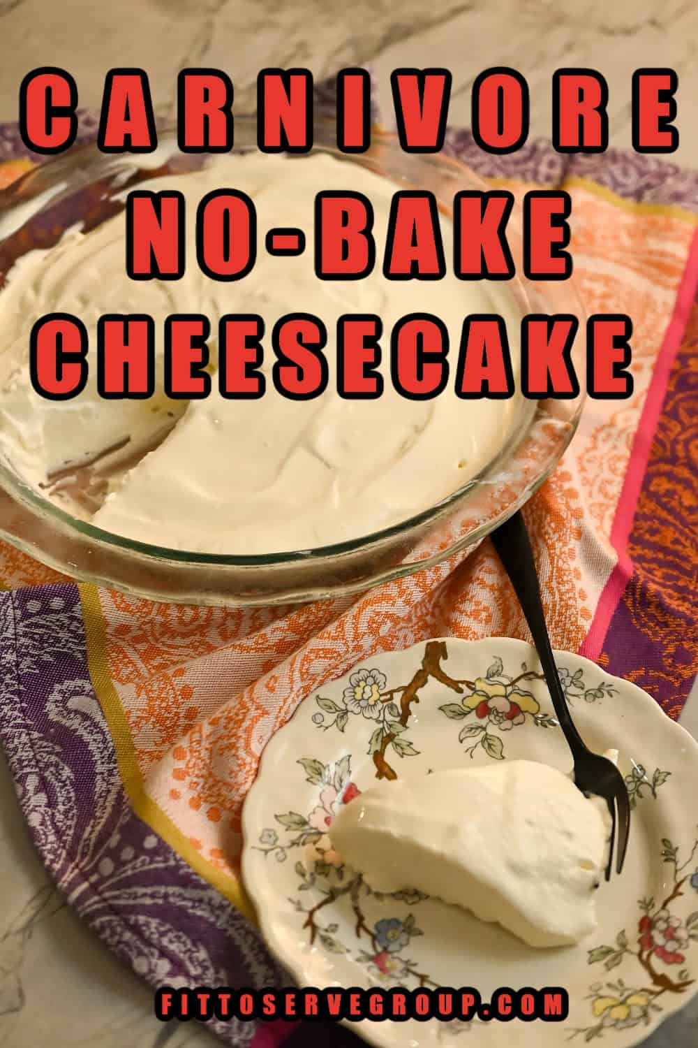 Easy Carnivore No-Bake Cheesecake