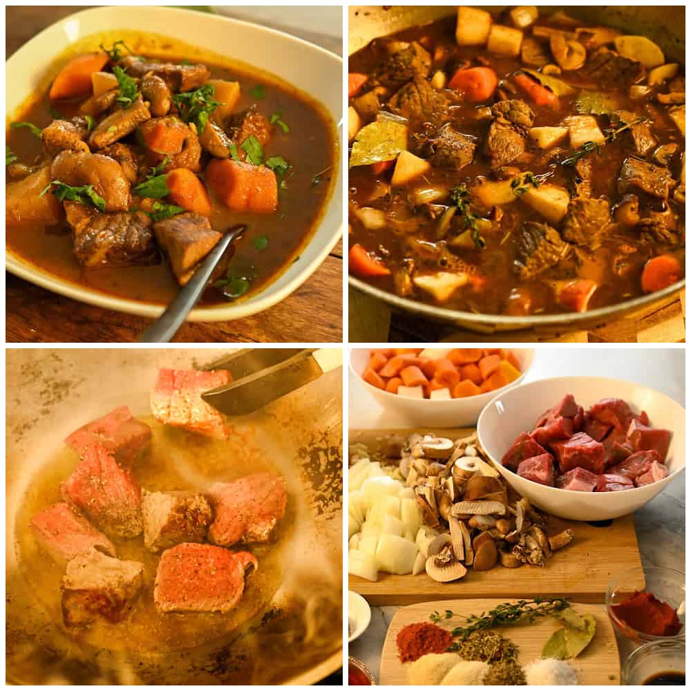 Keto Hungarian Goulash Stew Process Pictures