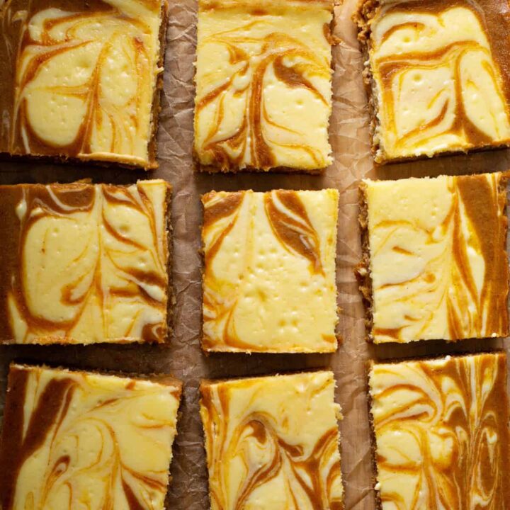 Keto Pumpkin Cheesecake Bars