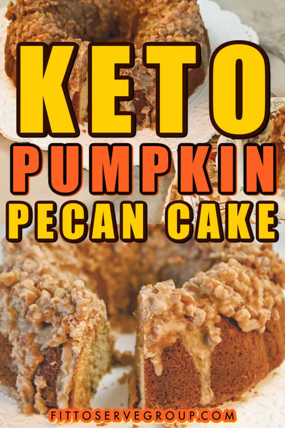 Keto Pumpkin Pecan Cake