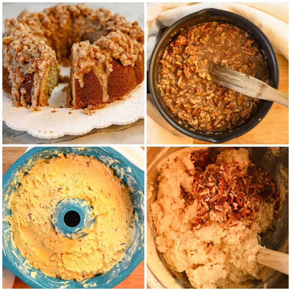 keto-friendly pumpkin butter pecan cake process pictures