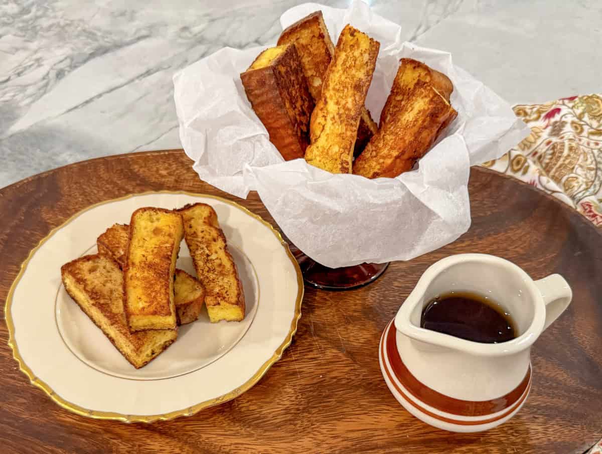 Carnivore French Toast Served With Keto Syrup