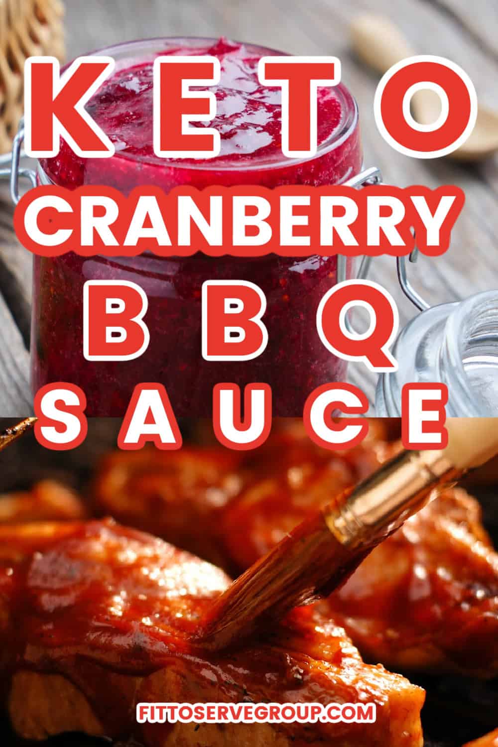 Keto Cranberry BBQ Sauce, made with Leftover Cranberry Sauce