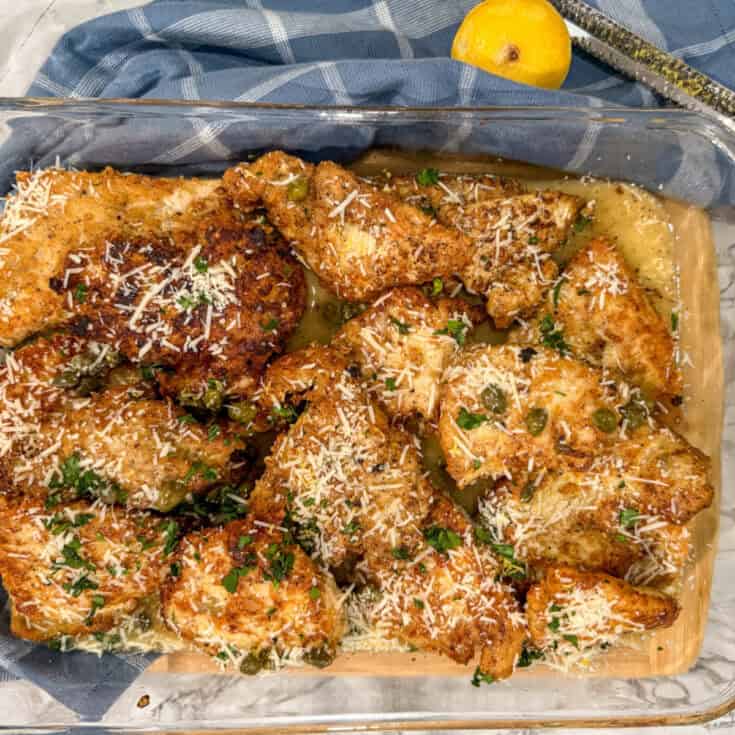 keto chicken piccata recipe featured image