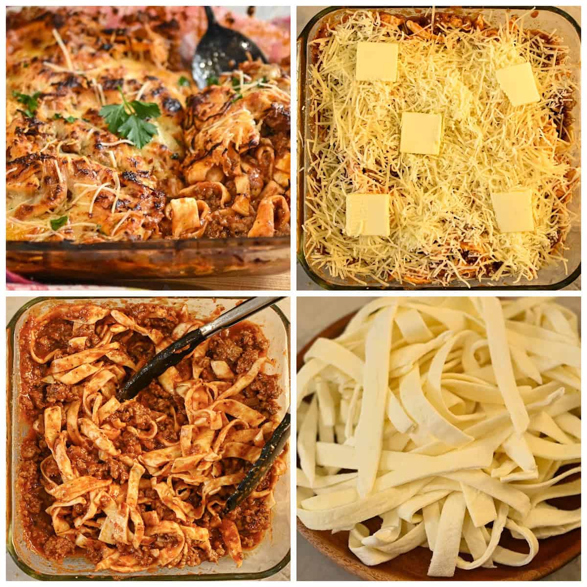 Keto Fettuccine Bolognese Process Pictures