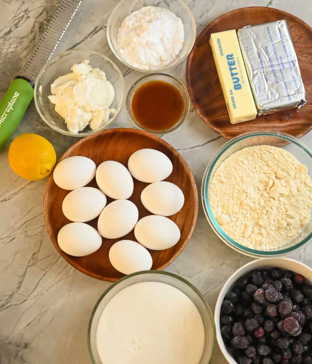 keto coconut flour blueberry muffins Ingredients