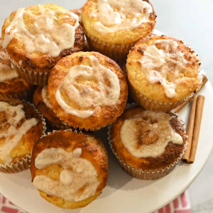 keto coconut flour cinnamon roll muffins