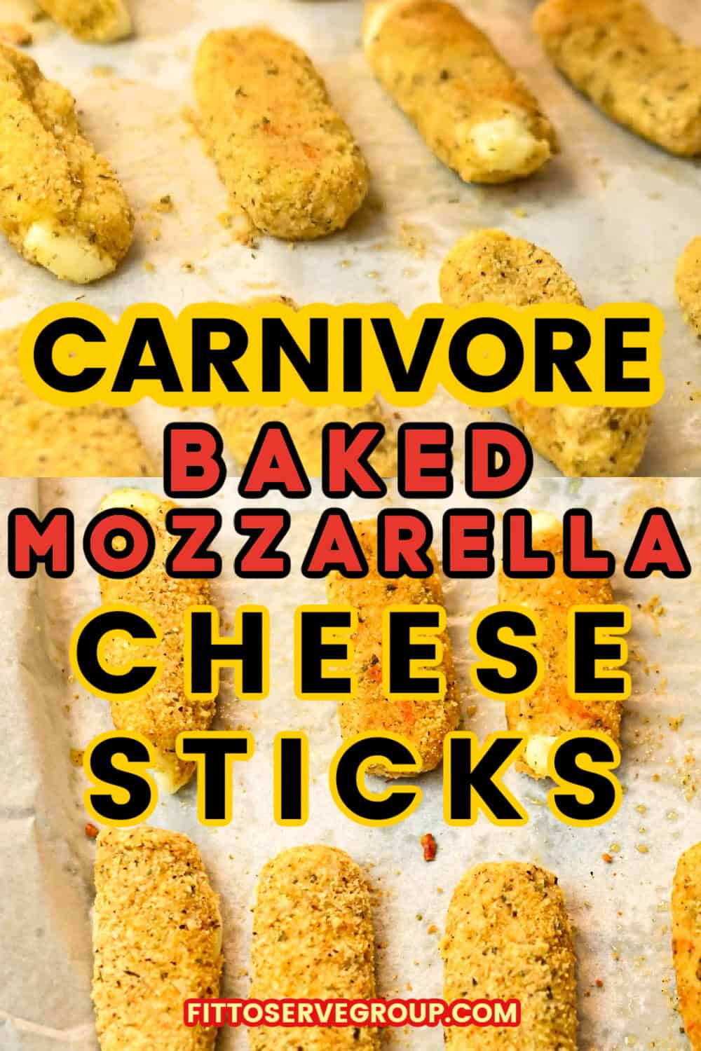 Carnivore Baked Mozzarella Cheese Sticks