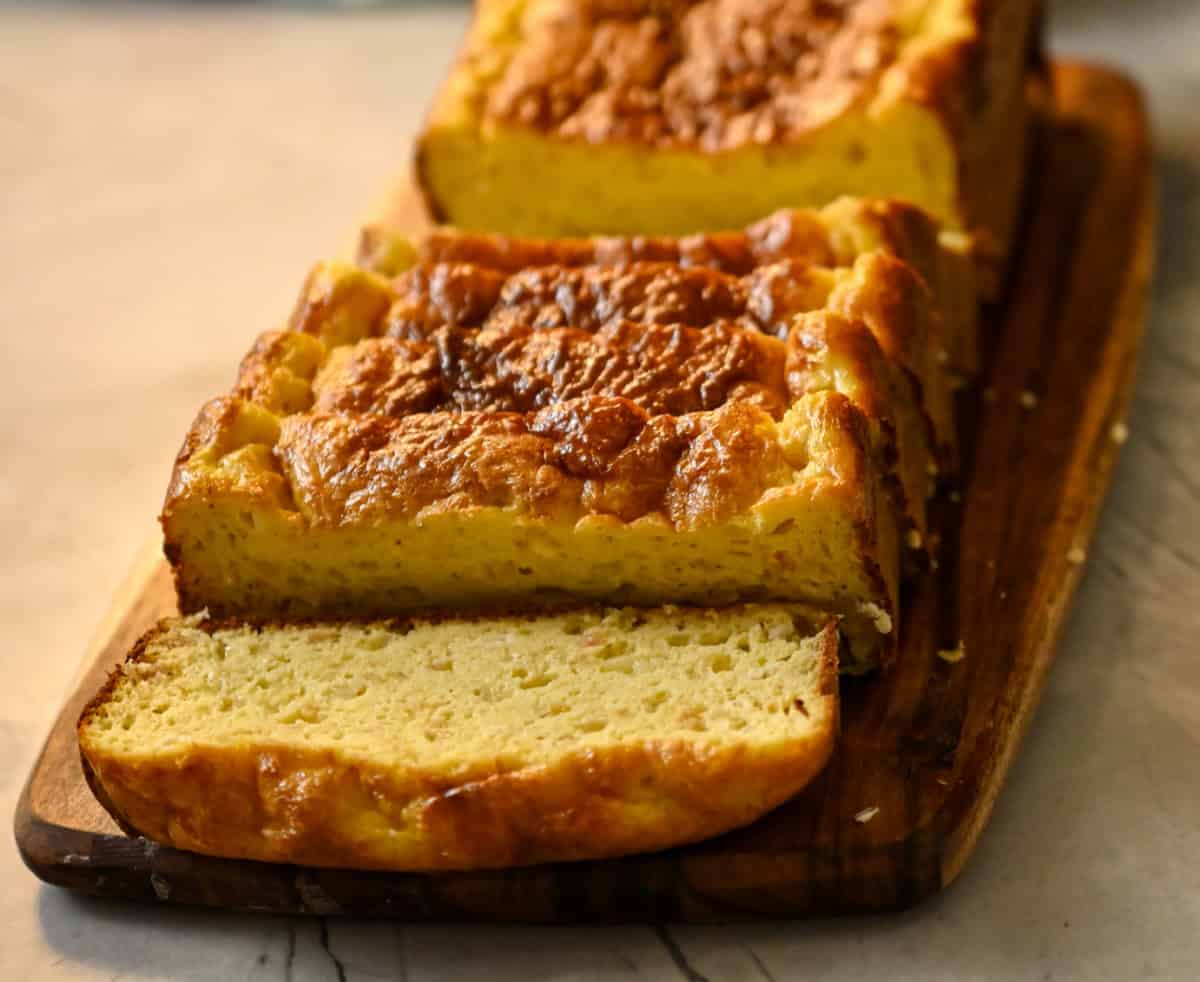 Carnivore Cream Cheese Pound Cake Sliced