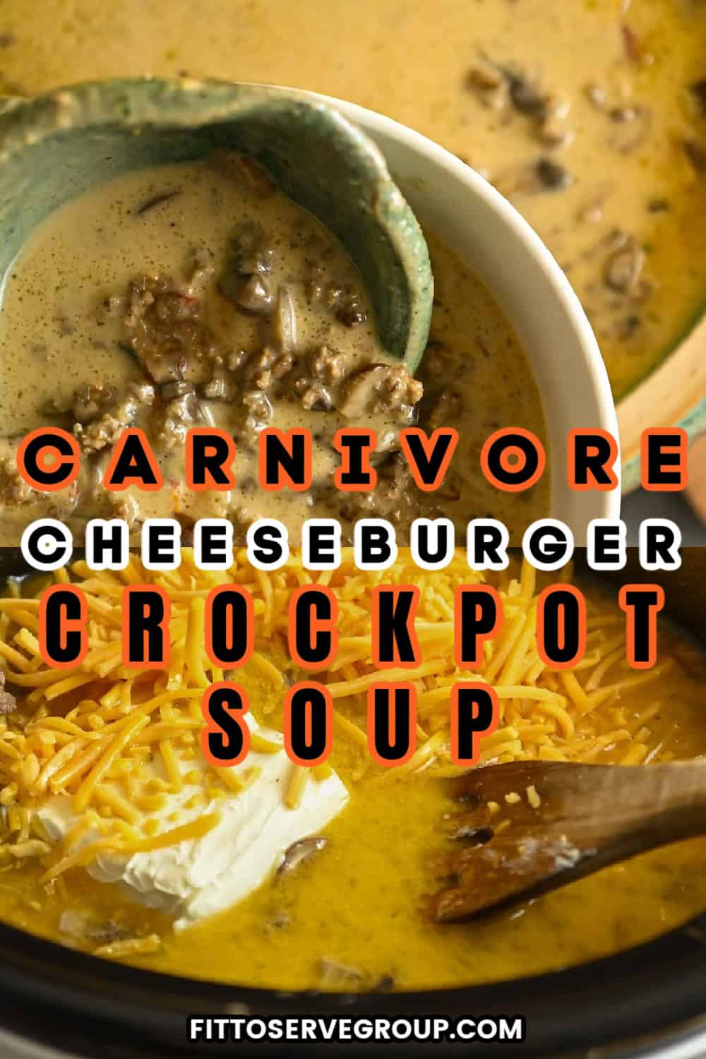 Crockpot Carnivore Cheeseburger Soup