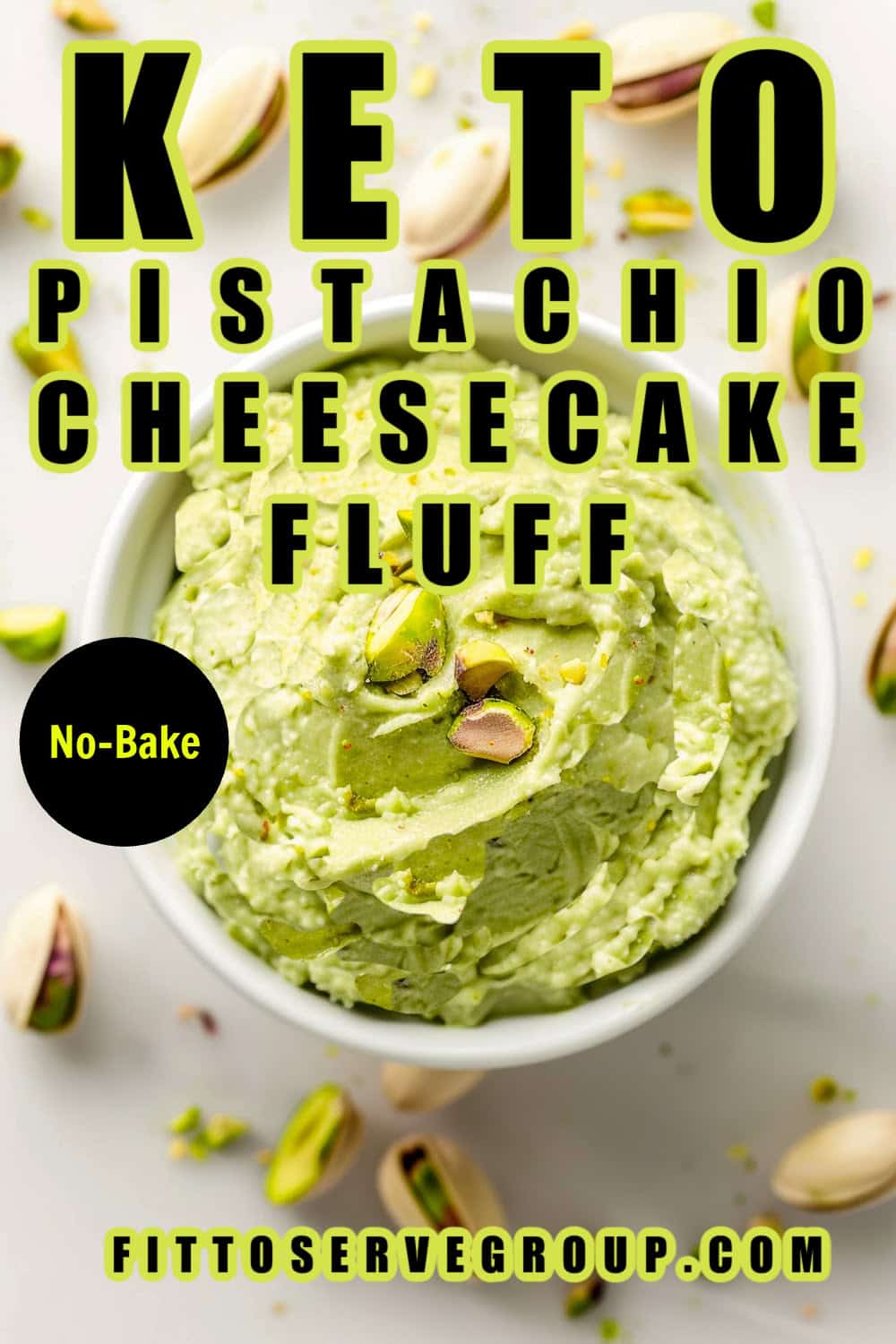 Easy Keto Pistachio Cheesecake Fluff, No-Bake