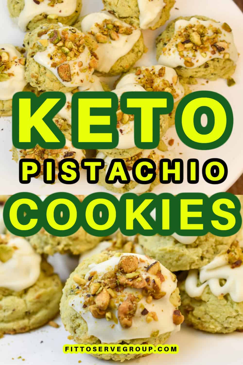Easy Keto Pistachio Cookies, Coconut Flour