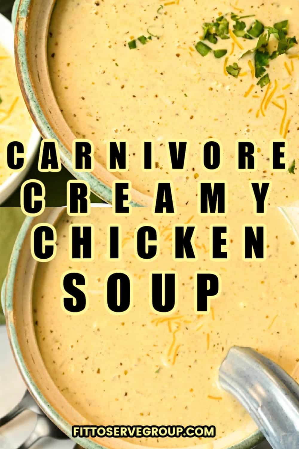 Easy carnivore creamy chicken soup stovetop & crockpot instructions jpg
