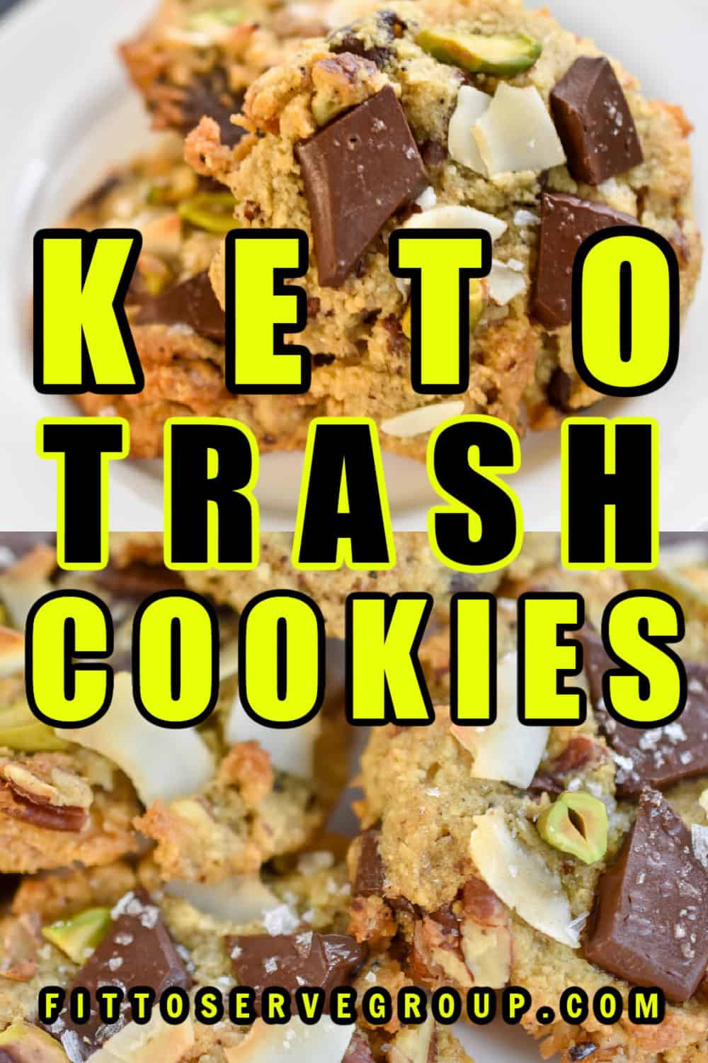 Keto Trash Cookies, With Pistachios