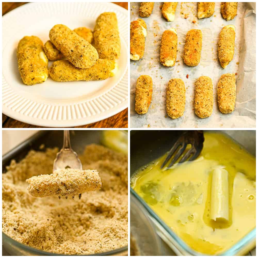 carnivore baked cheese sticks process pictures