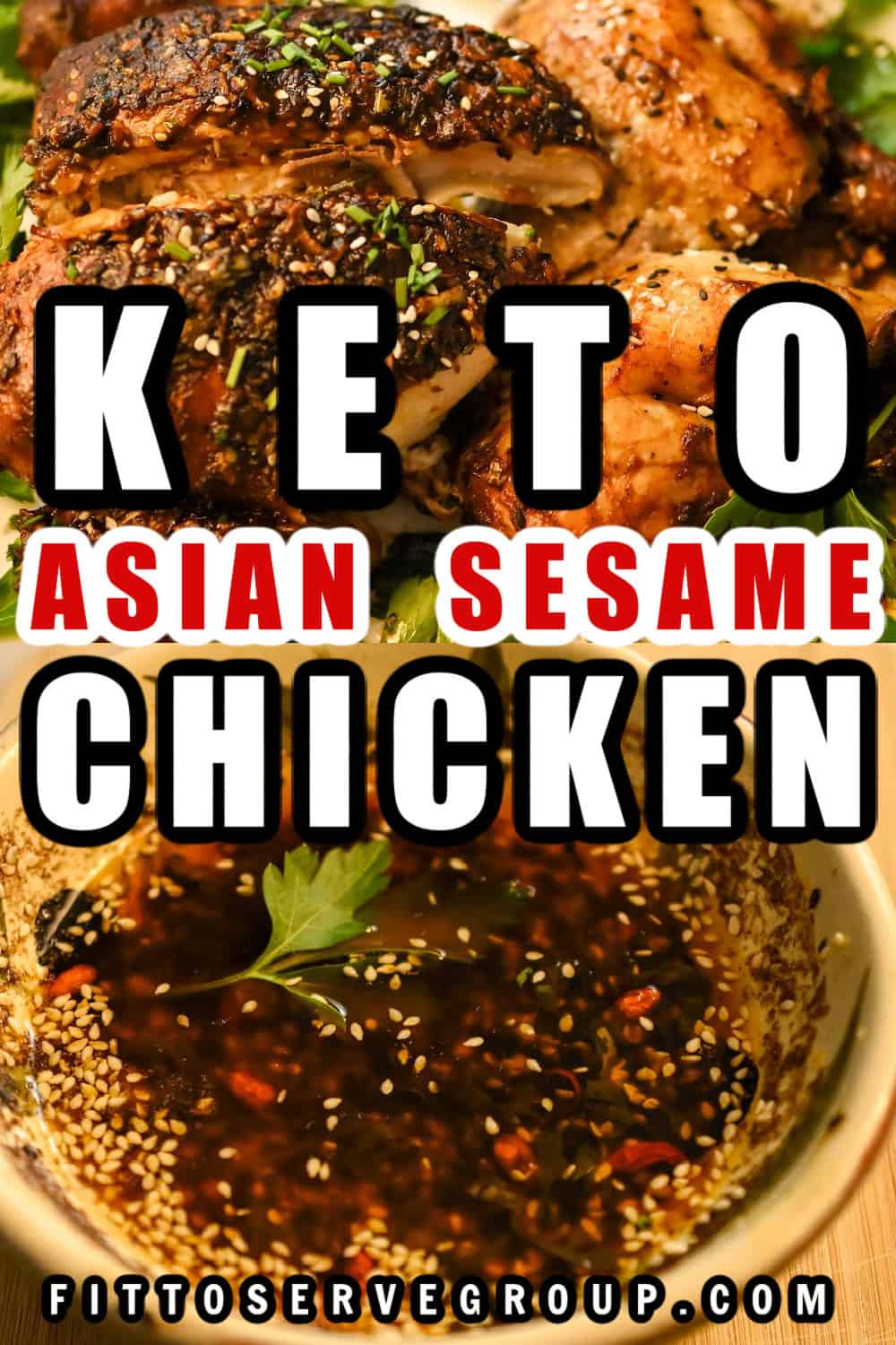 Keto Asian Sesame Baked Chicken (Gluten-Free)