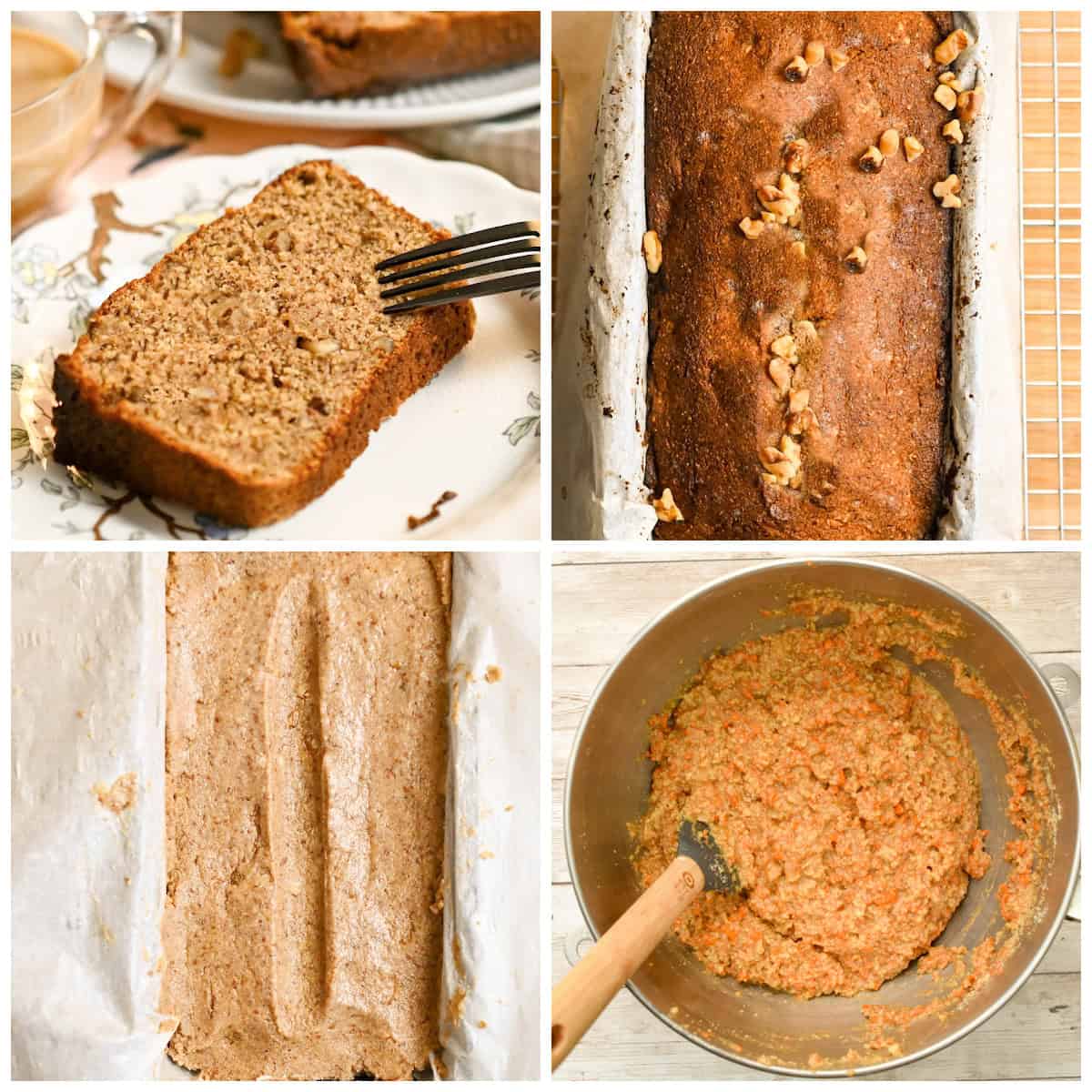 Keto Carrot Bread Process Pictures