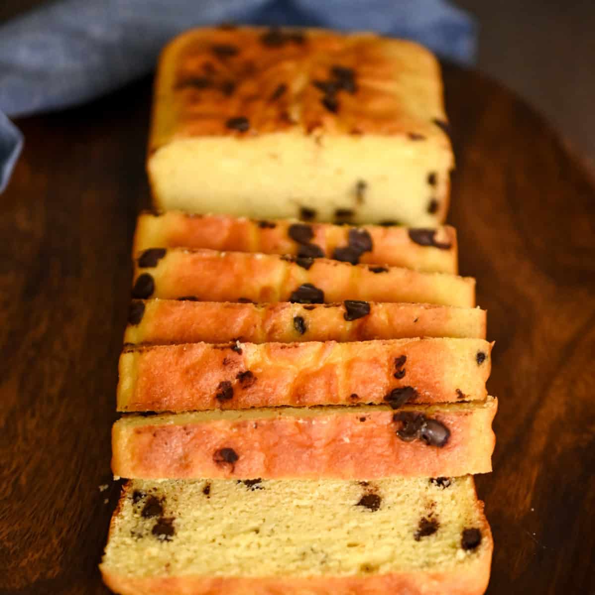 Keto Coconut Flour Chocolate Chip Pound Cake