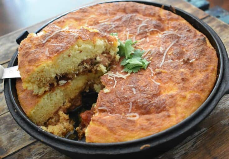Keto Chicken Chili Cornbread Casserole