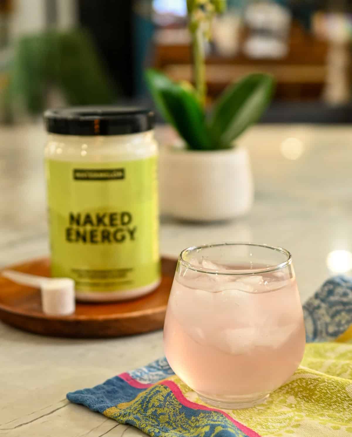 Naked Energy Pre-Workout Drink Prepared