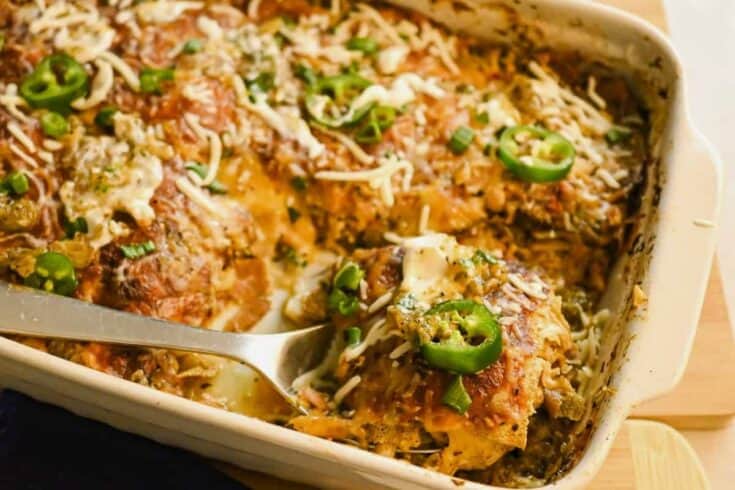 keto green chicken enchiladas _