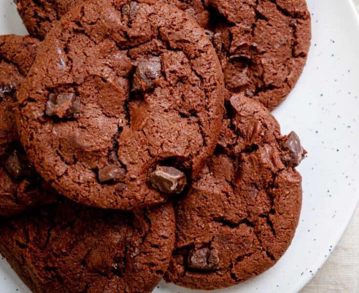 keto Mexican hot chocolate cookies served
