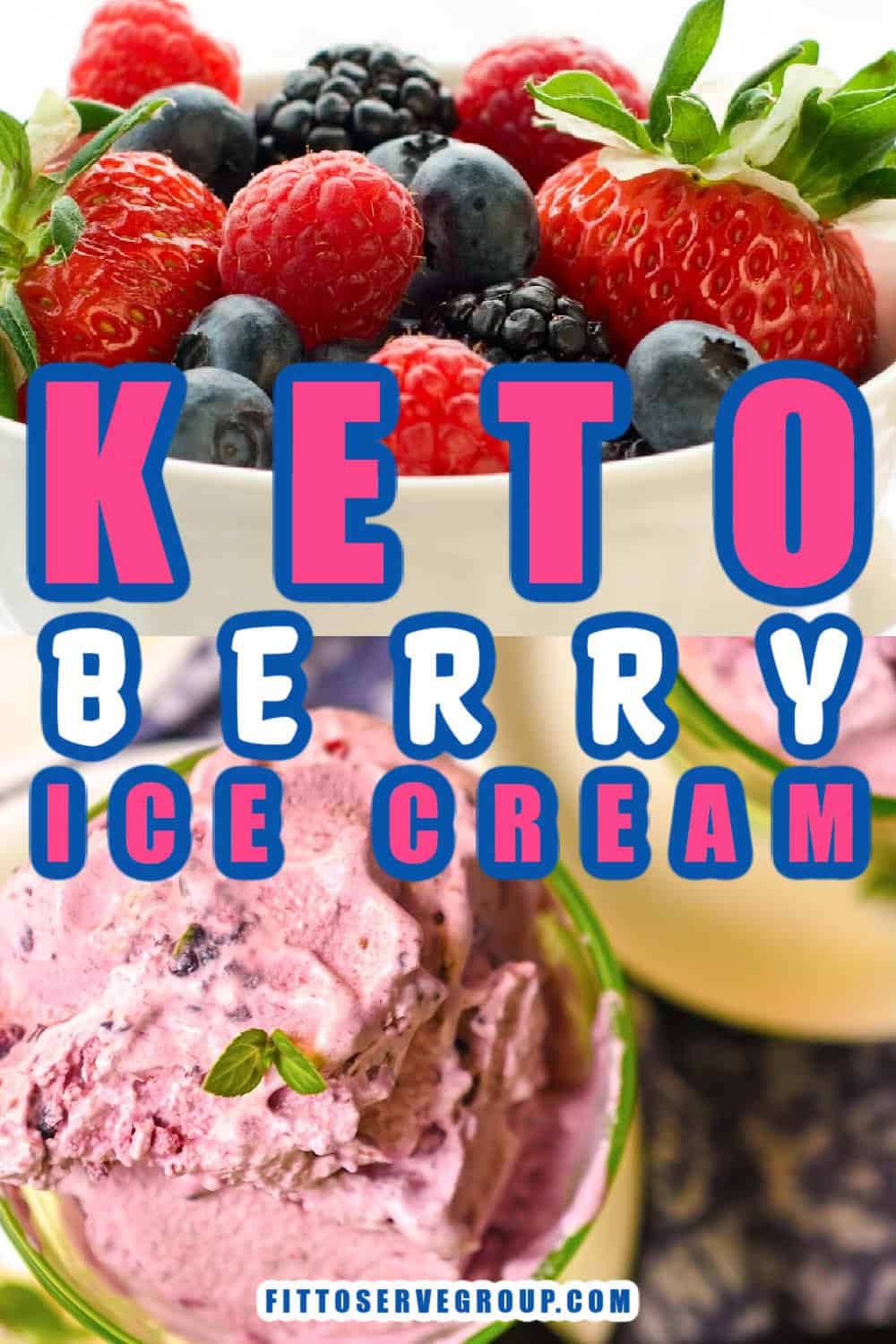Easiest Keto Berry Ice Cream