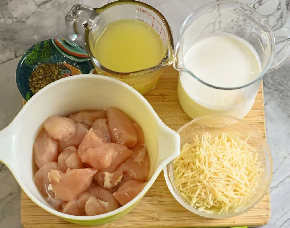 Ingredients Needed For Carnivore Chicken Fettuccine Alfredo