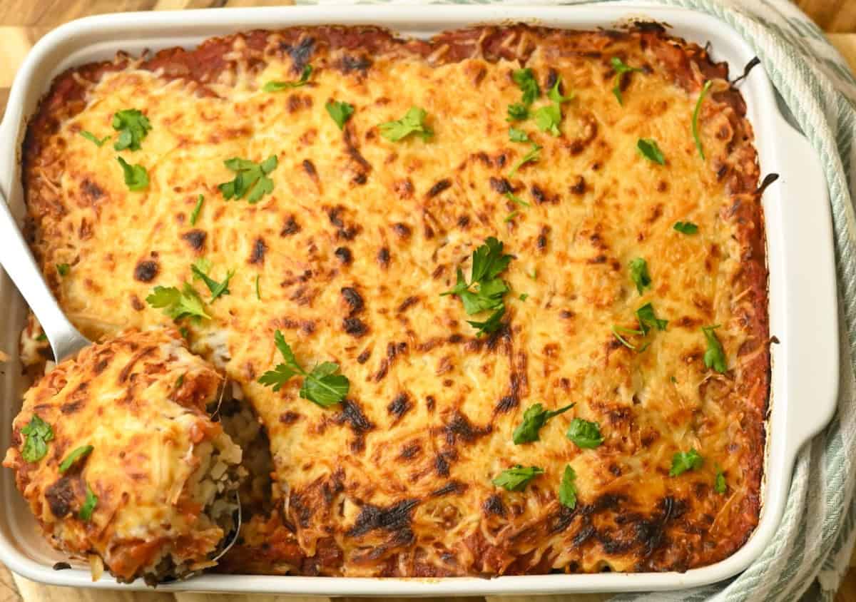 Italian Keto Beef Casserole