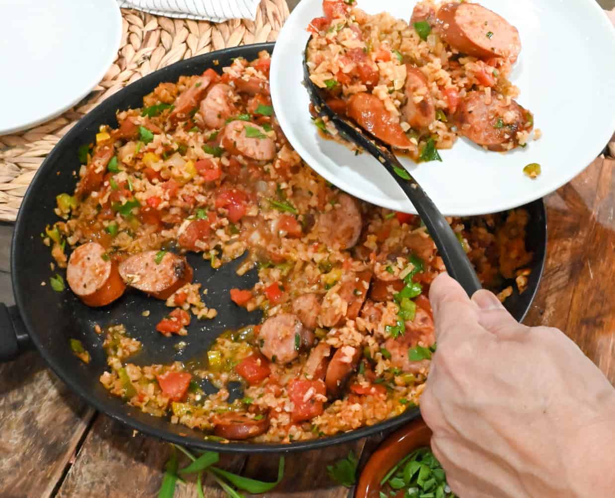 Keto Spanish Rice And Sausage