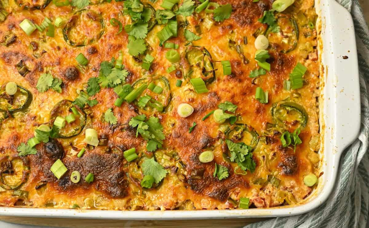 Keto Chicken Taco Casserole