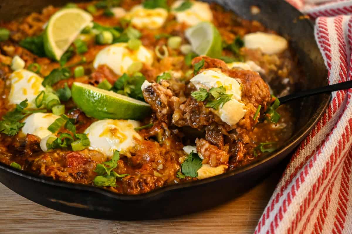 Keto Steak Fajita Casserole