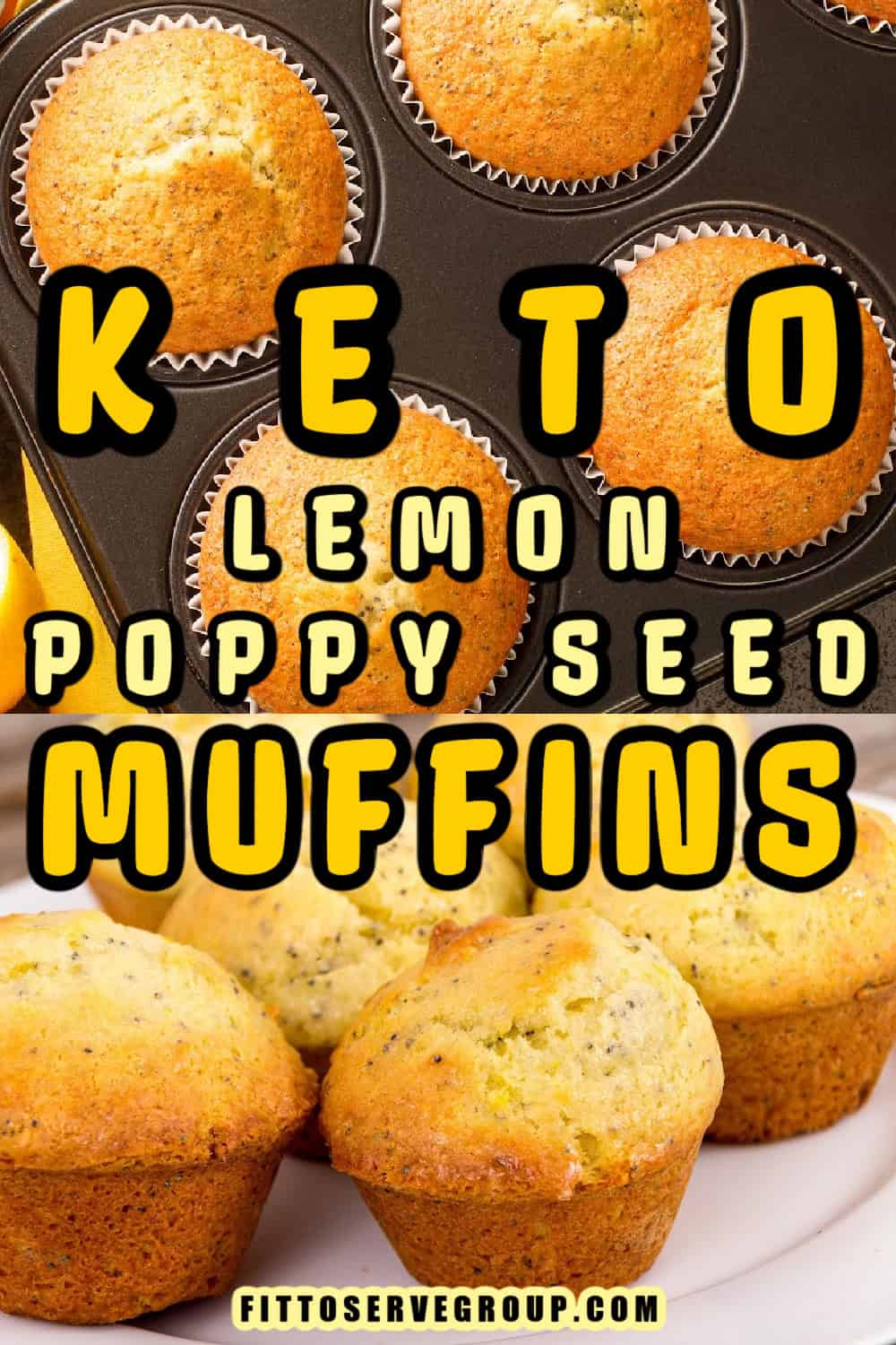 Keto Lemon Poppy Seed Muffins (Almond Flour)