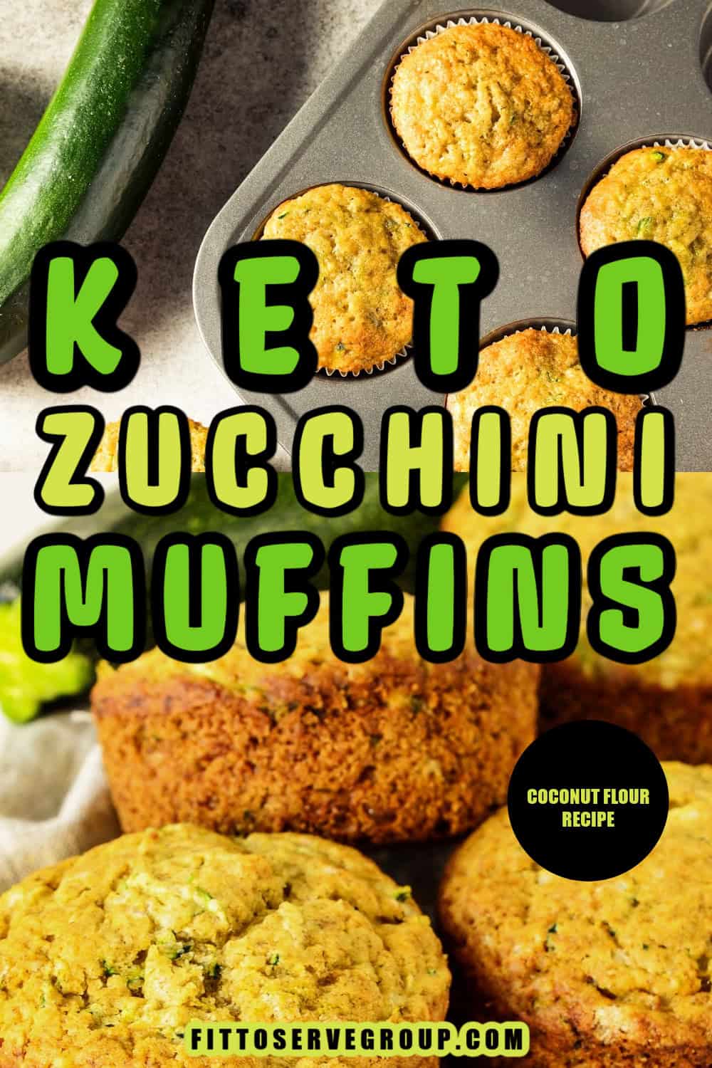 Keto Zucchini Muffins (Coconut Flour)