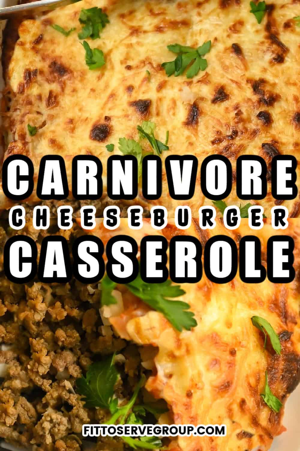 Easy Carnivore Cheeseburger Casserole