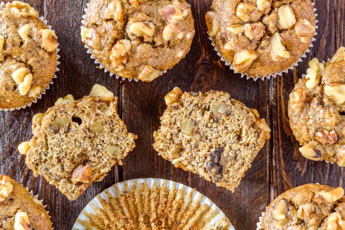 keto banana muffins served