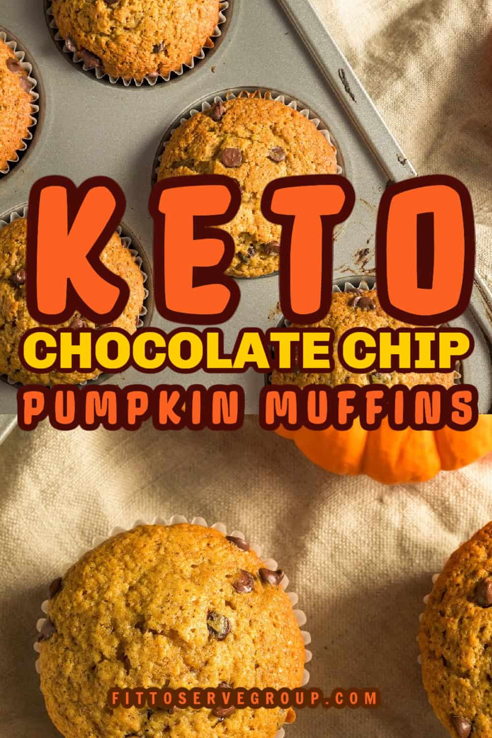 Keto Chocolate Chip Pumpkin Muffins