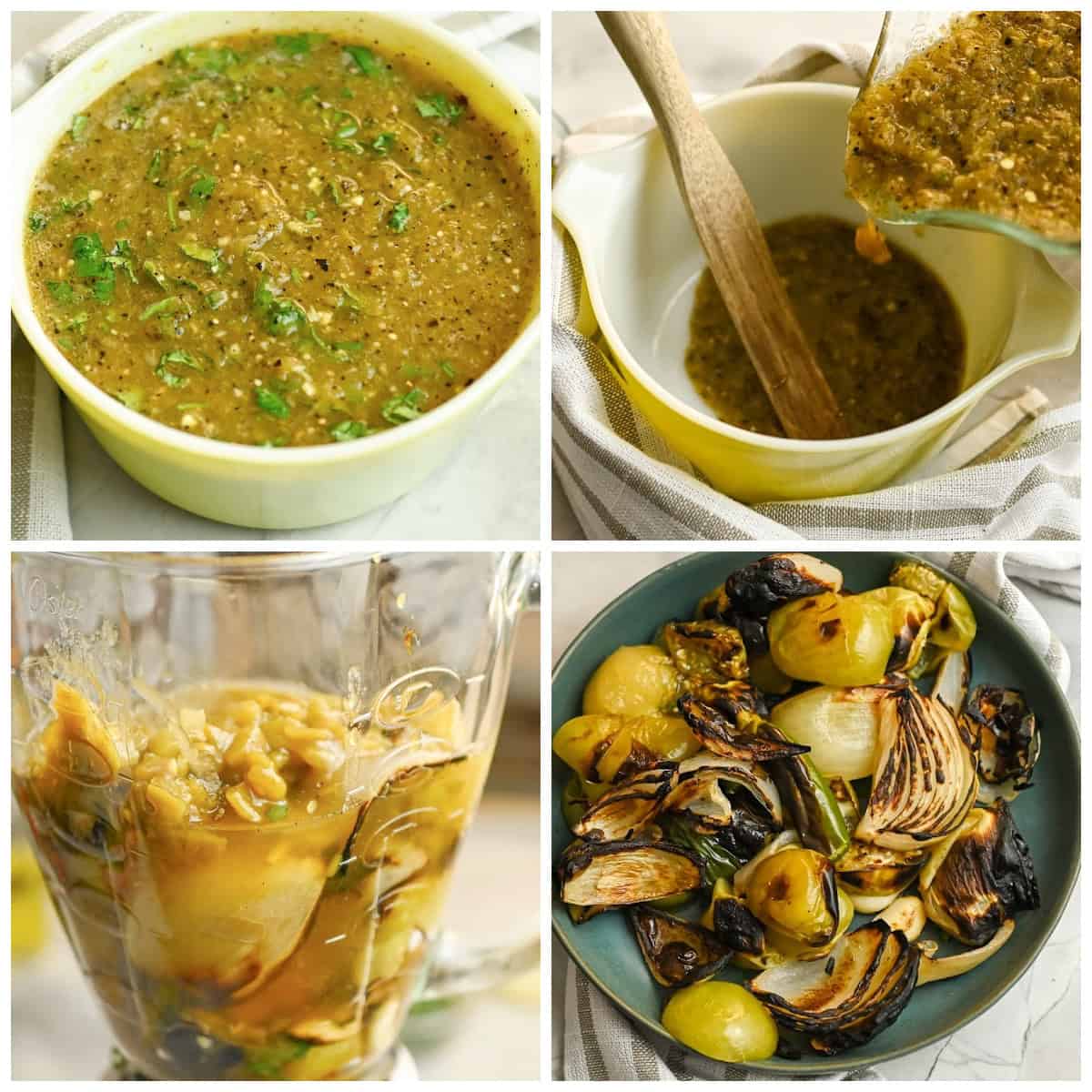 Keto Green Enchilada Sauce Process Pictures